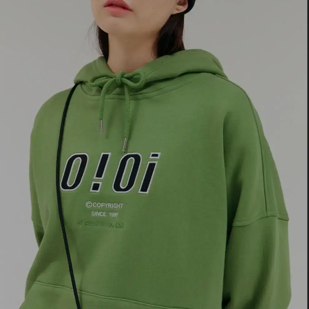 오아이오아이 후드티 OiOi HOODIE green 기모 새상품